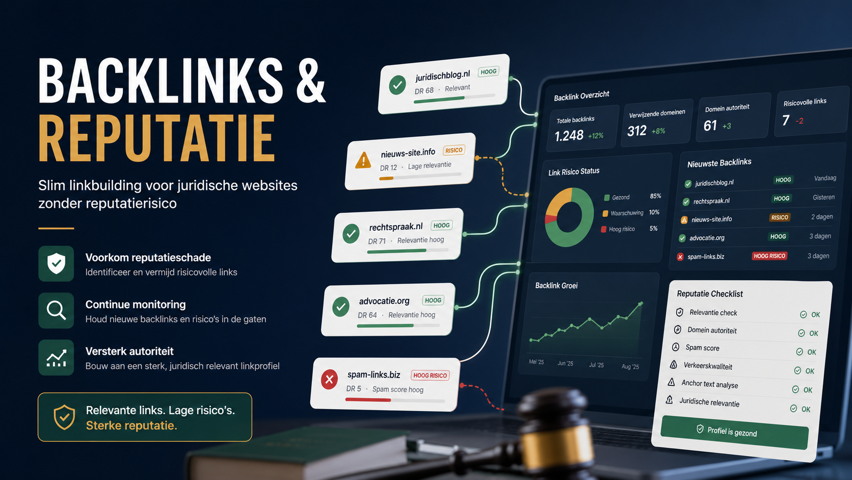 Backlinks en juridische websites: reputatierisico’s bij linkbuilding voorkomen