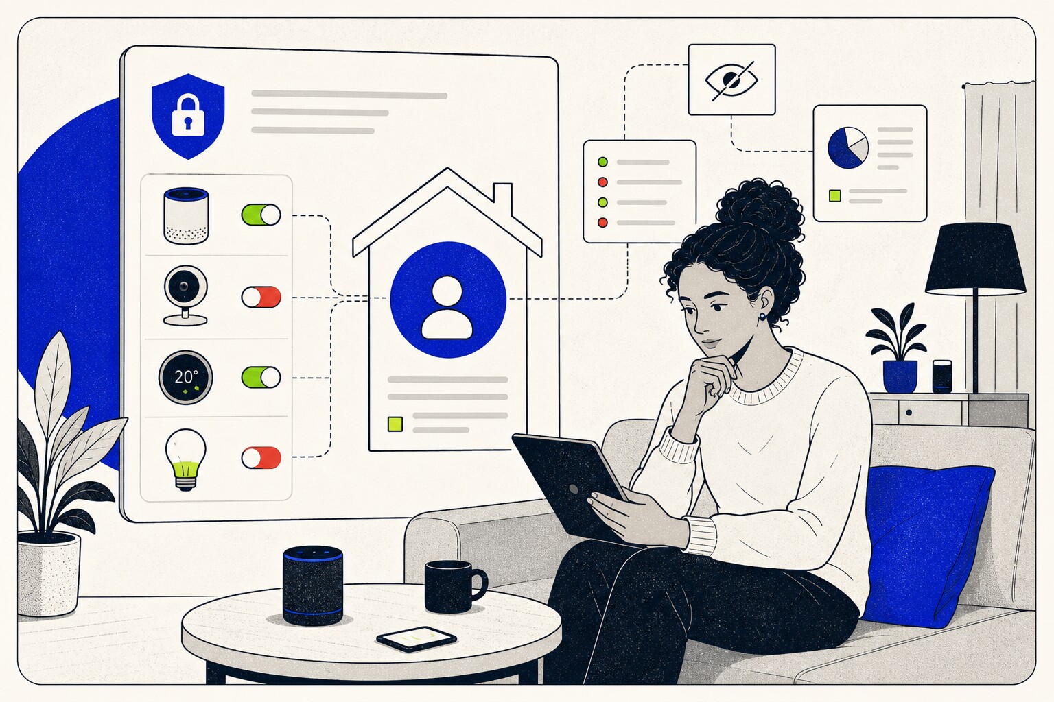 Illustratie bij Smart home apparaten en privacy: wat zegt het recht over data verzameling