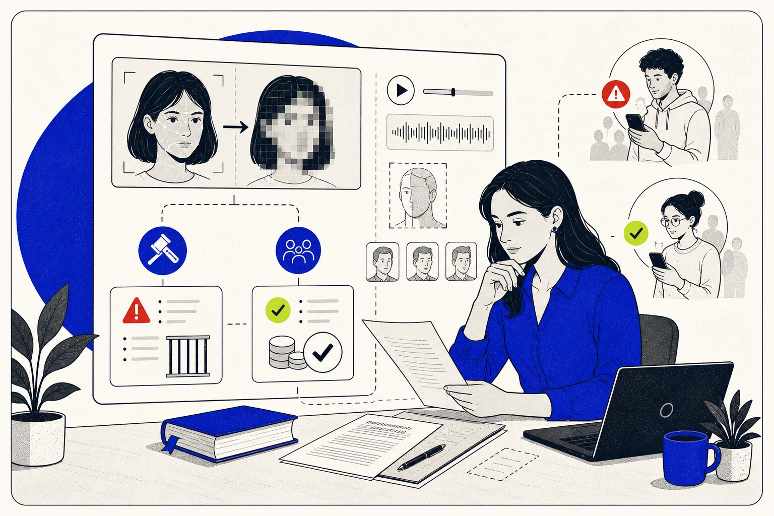Illustratie bij Deepfakes en de wet: strafrechtelijke en civiele gevolgen